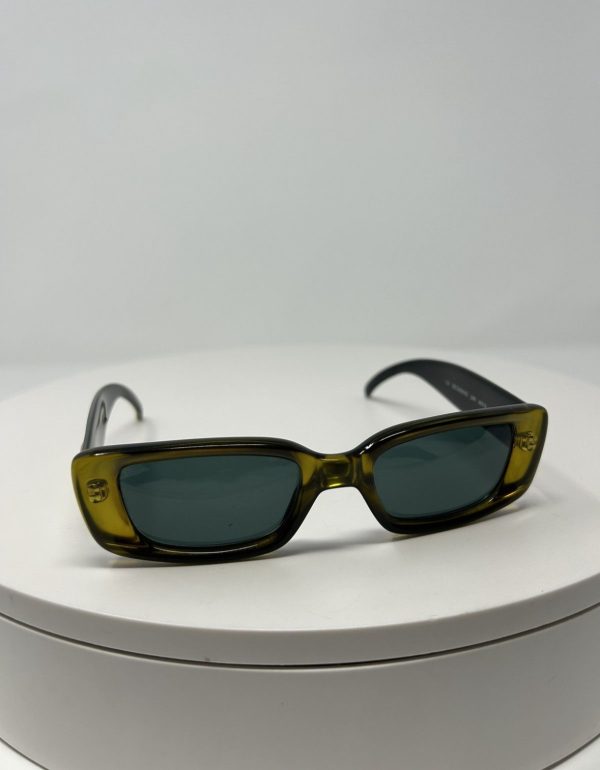 90’s Gucci by Tom Ford Square Metallic Sunglasses